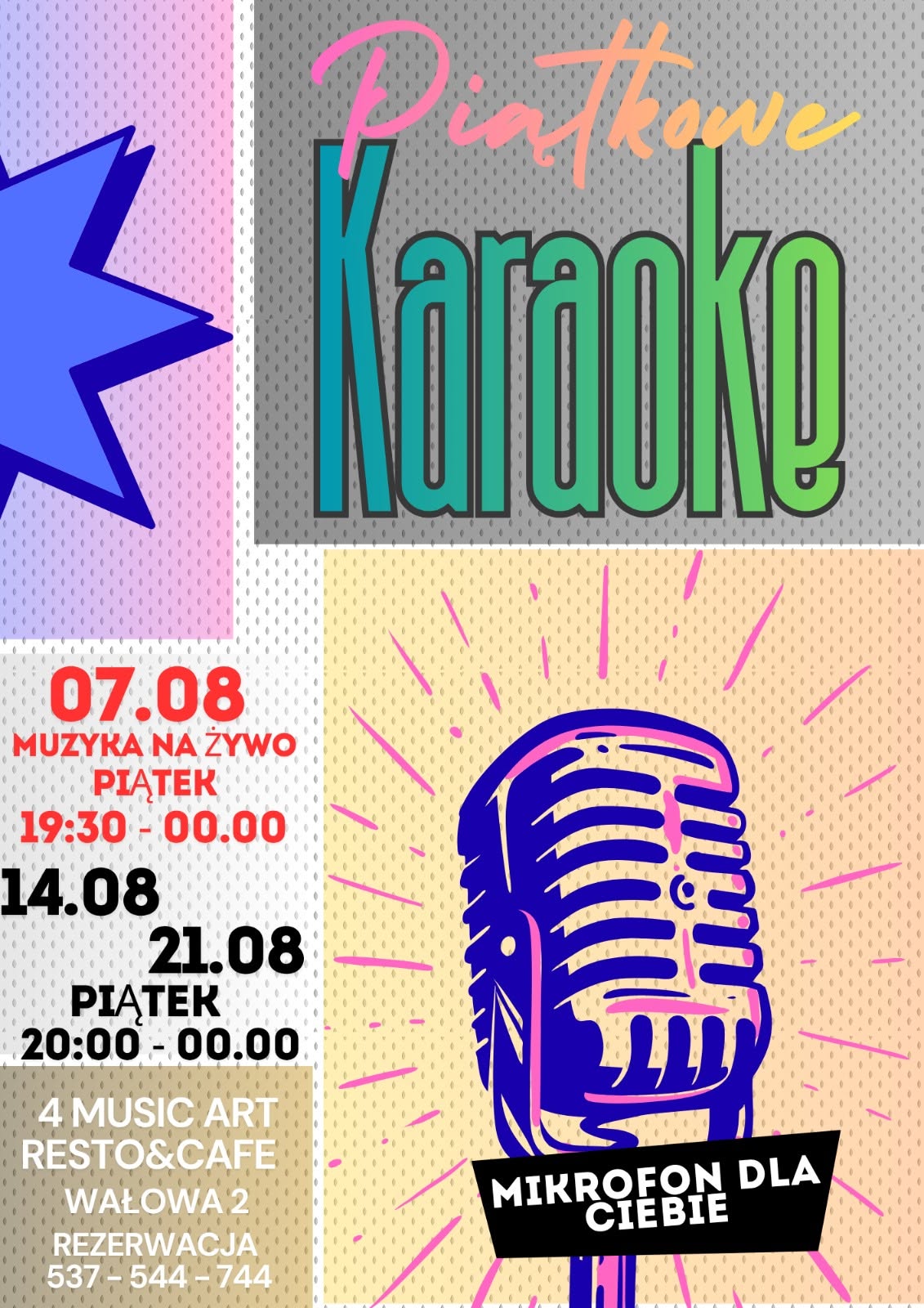 🎤✨ Piątkowe karaoke w 4MusicArt!